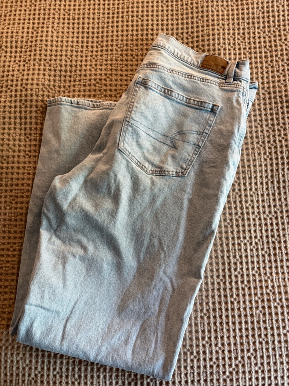 American Eagle Outfitters Light Blue Straight Leg Women's Jeans